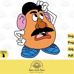 Mr. Potato Head Vector Toy Story Svg Woody Disneyland Ears Svg, Png Toy Story Clip art Files For Cricut jpg clipart ears