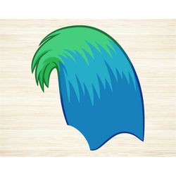 Troll Hair Cut File SVG DXF PNG Eps Pdf Clipart Vector