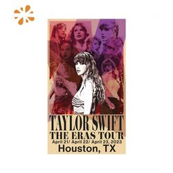 Taylor Swift The Eras Tour Houston TX PNG Sublimation