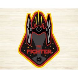 Tie Fighter Cut File SVG DXF PNG Eps Pdf Clipart Vector
