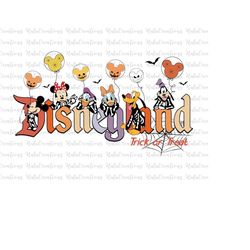 Mouse And Friends Halloween Png, Trick Or Treat Png, Spooky Vibes Png, Boo Png, Fall, Png Files For Sublimation