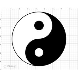 Yin and Yang Cut File SVG DXF PNG Eps Pdf Clipart | Yin and Yang Svg | Yin and Yang Dxf | Yin and Yang Png | Yin and Yan
