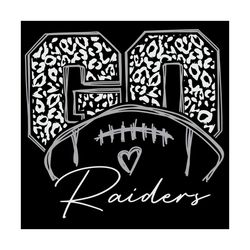 Go Raiders Football Leopard Pattern Svg, Las Vegas Raiders Football Team Go Svg