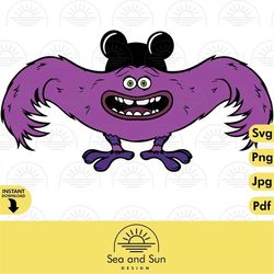 Art Monsters Inc Svg Clip art Files, Sullyvan, Minnie, Mouse, Head, Icon, Ears, Digital, Download, Tshirt, Cut File, SVG