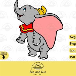 Vector Dumbo Svg Clip art Files, Dumbo Head, Disneyland Ears, Digital, Download, Tshirt Cut File SVG Iron on, Transfer