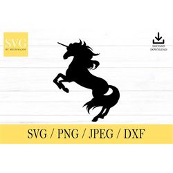 Unicorn svg, Animal SVG, svg, png, dxf, jpeg, Digital Download, Cut File, Cricut, Silhouette, Glowforge, Svg files for c