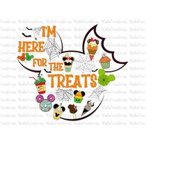 I'm Here For The Treats, Snack Halloween, Carnival Food, Trick Or Treat, Spooky Vibes, Fall Svg, Svg, Png Files For Cric