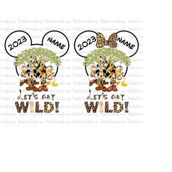Bundle Let's Get Wild 2023, Animal Kingdom Svg, Magical Kingdom Svg, Family Vacation Svg, Family Trip Svg, Vacay Mode Sv