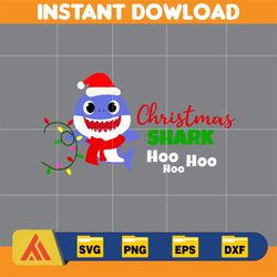 Christmas Shark Svg, Baby Shark Svg, Dodo Shark Svg, Daddy Shark Svg, Christmas Svg, Instant Download (32)