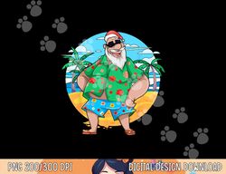 Tropical Summer Santa Claus Palm Trees Christmas In July  png, sublimation
