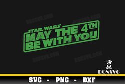star wars may the 4th green logo svg cut file may the force be with you image for cricut vinyl decal