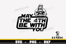 Trooper May the 4th Be With You SVG Cut Files Cricut Stormtrooper Heart Hands PNG image Star Wars DXF