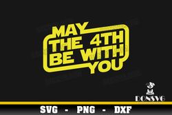 may the 4th be with you svg cutting file star wars day image for cricut movie logo vinyl decal vector