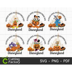 Bundle Pumpkin Spice And Everything Nice SVG, Mouse And Friends Svg, Halloween Svg, Trick Or Treat Svg, Spooky Vibes Svg