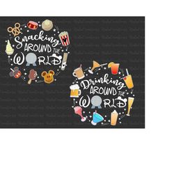 Bundle Snacking And Drinking Around The World Svg, Drinks And Foods Svg, Family Trip Svg, Vacay Mode Svg, Making Memorie