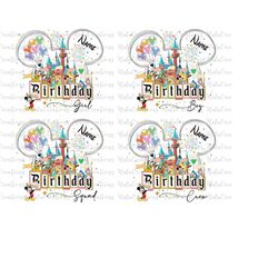 Bundle Birthday Png, Happy Birthday Png, Matching Family Vacation Png, Vacay Mode, Magical Kingdom Png