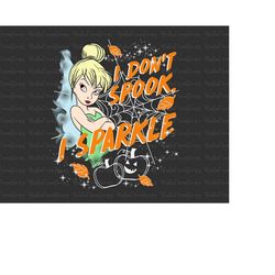Halloween I Don't Spooky I Sparkle Svg, Trick Or Treat Svg, Spooky Vibes Svg, Boo Svg, Svg, Png Files For Cricut Sublima