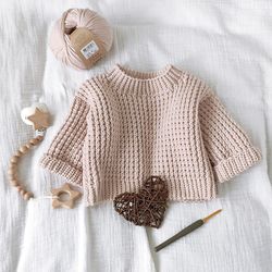 Baby jumper crochet pattern, baby sweater, Baby jumper Cloud