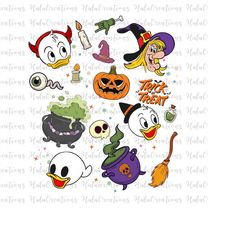 Halloween Pattern Triplet Ducklings Png, Trick Or Treat, Halloween Costume, Spooky Season, Halloween Masquerade, Png Fil