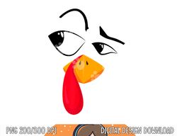 Turkey Face Tees Kids Adult Funny Halloween Thanksgiving png, sublimation copy