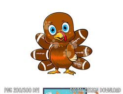 Turkey Football Player Thanksgiving Cute Fall Boys Girls png, sublimation copy