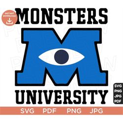 Monsters Inc SVG Ears, Monsters University Disneyland Ears Clipart, Cut File Layered Color, Cut file Cricut, Silhouette