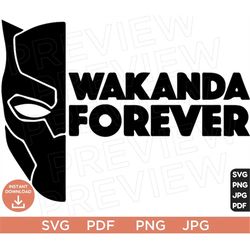 Black Panther SVG Disneyland Ears Clipart Wakanda Forever Superheroes Svg, Cut File Layered Color, Cut file Cricut, Silh