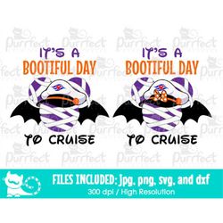 BUNDLE It's A Bootiful Day To Cruise SVG, Family Halloween Vacation Trip Shirt Design, Digital Cut Files svg dxf png jpg