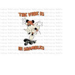 The Vibe In Shambles Svg, Halloween Masquerade, Trick Or Treat, Spooky Vibes Svg, Boo, Svg, Png Files For Cricut Sublima