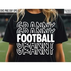 football granny svg, football grandma pngs, football family tshirt designs, junior high school, football team cut files,