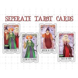 Bundle Halloween Png, Separate Tarot Cards, Trick Or Treat, Witch Squad Png, Witches Sisters Png, Halloween Witch, Tarot