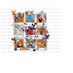 Happy Halloween Png, Mouse And Friends, Trick Or Treat, Spooky Vibes Png, Boo Png, Fall Png, Png Files For Sublimation