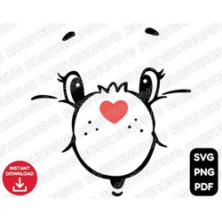 Care bears Face SVG PNG PDF / T-shirt svg / Cutting file / Coffee mug svg / Sublimation / Cricut / Vector Svg
