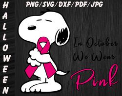 Breast Cancer Halloween SVG, PNG, DXF, PDF, JPG,...