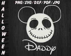 Daddy Mickey Jack Skellington Halloween SVG, PNG, DXF, PDF, JPG,...