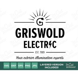 Griswold Electric National Lampoons Christmas Vacation | SVG Clipart Images Digital Download Sublimation Cricut Cut File