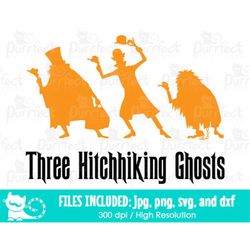 The Haunted Hitchhiking Ghosts SVG, Digital Cut Files in svg, dxf, png and jpg, Printable Clipart, Instant Download