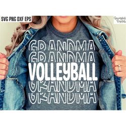 Volleyball Grandma Svg | Volleyball Gigi T-shirt | Vball Season Cut Files | Sports Family Tshirt Quote | High School Spo