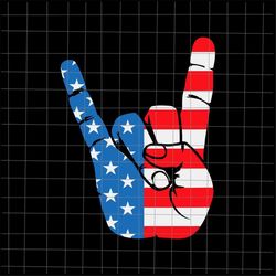 Peace Sign Hand American Flag Svg, 4th Of July Svg, American Flag Svg, Eagle Mullet Svg, Patriotic Day Svg, Fourth of Ju