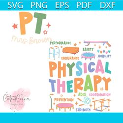 Physical Therapy Scope of Practice SVG File For Cricut