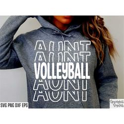 volleyball aunt svg | volleyball auntie pngs | vball season cut files | sports family shirt quotes | high school volleyb