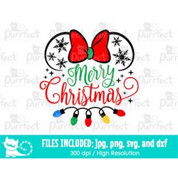 Merry Christmas Design SVG, Mouse Castle Family Holiday Vacation, Digital Cut Files svg dxf jpeg png, Printable Clipart,