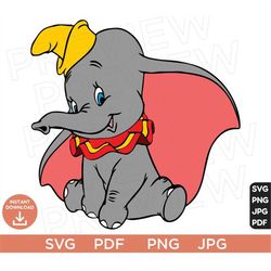 Dumbo SVG Png Clipart Disneyland Ears Svg clipart SVG, Cut file Cricut, Silhouette, Cricut design