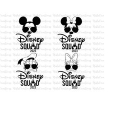 Bundle Squad Svg, Mouse And Friends, Family Vacation Svg, Vacay Mode Svg, Magical Kingdom Svg, Svg, Png Files For Cricut