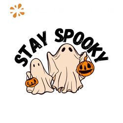 Vintage Stay Spooky Halloween Pumpkin SVG File For Cricut