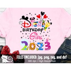 Birthday Girl 2023 SVG, It's My Birthday svg, Birthday Princess svg, Birthday Celebration Prop Designs, Instant Download