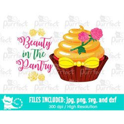 Princess Quotes Cupcake SVG, Belle SVG, Digital Cut Files in svg, dxf, png and jpg, Printable Clipart, Instant Download