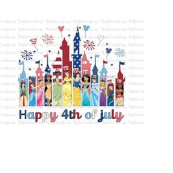 Happy Fourth Of July, 4th of July Princess, American Flag, 1776 Png, Patriotic, Memorial Day Freedom, Only PNG