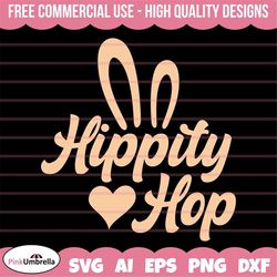 Hippity Hop Svg, Easter Svg, Easter Bunny Svg, Happy Easter Svg, Easter Egg Svg, Easter Png, Easter Shirt Svg, Christian