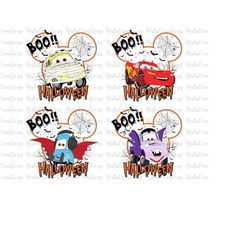 Happy Halloween Cars Bundle Svg, Halloween Masquerade, Trick Or Treat Svg, Spooky Vibes, Svg, Png Files For Cricut Subli